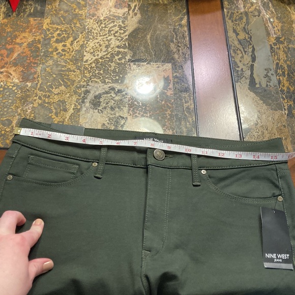NEW Nine West Green Skinny Pants 10 - Picture 12 of 13